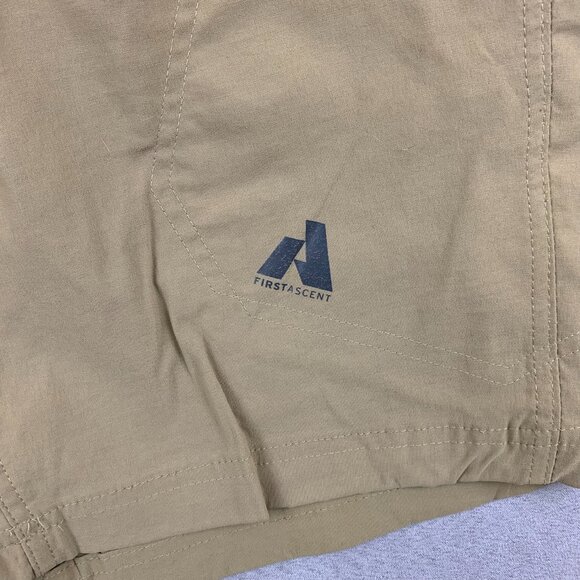 Eddie Bauer First Ascent Mens Shorts 36 Beige Tan Cargo Guide Pro Nylon Spandex - Picture 2 of 9
